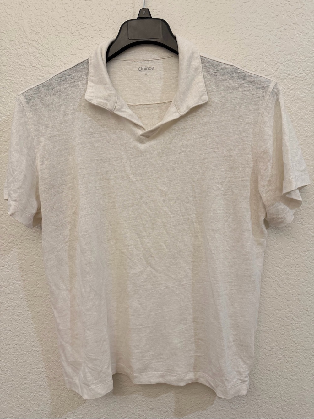 Quince Men's Ivory Short-Sleeve Polo NWOT